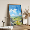 Bodmin Moor Travel Poster, Travel Print of Bodmin Moor, England, Cornwall Art Lovers Gift, Bodmin Moor Gift, Wall Art Print
