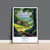 Kent Poster Wall Art, Travel Print of Kent , England, Kent Art Lovers Gift, England Wall Art Print NQ Media Designs