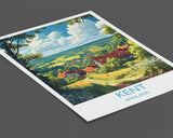 Kent Print Wall Art, Travel Poster of Kent , England, Kent Art Lovers Gift, England Wall Art Print NQ Media Designs