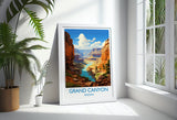 Grand Canyon Travel Poster Wall Art, Travel Print of Grand Canyon, Grand Canyon Art Lovers Gift, Arizona, USA Travel Wall Art NQ Media Designs