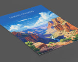 Grand Canyon Travel Print Wall Art, Travel Poster of Grand Canyon, Grand Canyon Art Lovers Gift, Arizona, USA Travel Art NQ Media Designs
