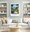 Shaftesbury Travel Poster Wall Art, Travel Print of Shaftesbury, England, Dorset Coast Art Lovers Gift, Shaftesbury Wall Decor