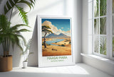Maasai Mara Travel Poster Wall Art, Travel Print of Maasai Mara, Kenya Gift, Maasai MaraNational Reserve Africa Art Gift NQ Media Designs