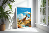 Maasai Mara Travel Poster Wall Art, Travel Print of Maasai Mara, Kenya Gift, Maasai MaraNational Reserve Africa Art Gift NQ Media Designs