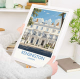 Kensington Travel Print Wall Art, Travel Poster of Kensington, London Poster, Kensington Gift, Kensington Art Lovers Gift, UK Travel Gift NQ Media Designs