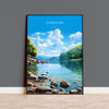 Coniston Travel Wall Art Poster, Coniston Travel Print, England, Cumbria Art, Coniston Art Lovers Gift, Lake District Gift NQ Media Designs