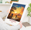 Tanzania Travel Poster, Travel Print of Tanzania, TanzaniaGift, Tanzania Sunset Africa, Africa Art Lovers Gift, Wall Art Print