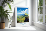 Pen Y Fan Travel Poster Wall Art, Pen Y Fan Travel Print, Wales, Brecon Beacons Welsh Art Gift, Wall Art Print NQ Media Designs