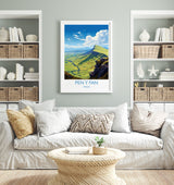 Pen Y Fan Travel Poster Wall Art, Pen Y Fan Travel Print, Wales, Brecon Beacons Welsh Art Gift, Wall Art Print NQ Media Designs