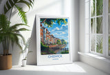 Chiswick Travel Poster Wall Art, Travel Print of Chiswick, London Poster, Chiswick Art Gift, London Art UK Travel Gift NQ Media Designs