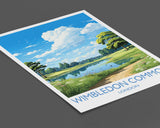 Wimbledon Common Travel Poster, Travel Print of Wimbledon Common, London Poster, Wimbledon Common Art Gift, London Art Lovers UK Travel Gift NQ Media Designs