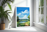 Wimbledon Common Travel Print, Travel Poster of Wimbledon Common, London Poster, Wimbledon Common Art Gift, London Art Lovers UK Travel Gift NQ Media Designs