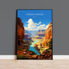 Grand Canyon Travel Poster Wall Art, Travel Print of Grand Canyon, Grand Canyon Art Lovers Gift, Arizona, USA Travel Art NQ Media Designs