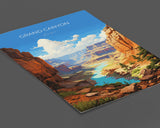 Grand Canyon Travel Poster Wall Art, Travel Print of Grand Canyon, Grand Canyon Art Lovers Gift, Arizona, USA Travel Art NQ Media Designs