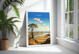 Zambia Travel Print Wall Art, Travel Poster of Zambia, Zambia Gift, Zambia Travel Art, Africa Art Lovers Gift, NQ Media Designs