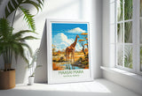 Maasai Mara Travel Poster Wall Art, Travel Print of Maasai Mara, Kenya Gift, Maasai MaraNational Reserve Africa Art Gift NQ Media Designs