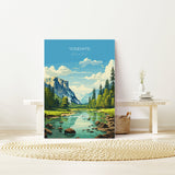 Yosemite Travel Print Wall Art, Travel Poster of Yosemite, National Park Art, Yosemite Gift, Colorado, USA, Travel Wall Art Gift NQ Media Designs