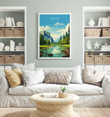 Yosemite Travel Print Wall Art, Travel Poster of Yosemite, National Park Art, Yosemite Gift, Colorado, USA, Travel Wall Art Gift NQ Media Designs