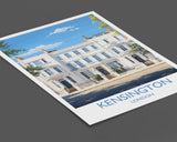 Kensington Travel Poster Wall Art, Travel Print of Kensington, London Poster, Kensington Gift, Kensington Art Lovers Gift, UK Travel Gift NQ Media Designs