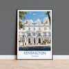Kensington Travel Print Wall Art, Travel Poster of Kensington, London Poster, Kensington Gift, Kensington Art Lovers Gift, UK Travel Gift NQ Media Designs