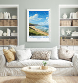 Putsborough Sands Travel Print Wall Art, Travel Print of Putsborough Sands,England, Devon Art Lovers Gift, Travel Art Gift NQ Media Designs