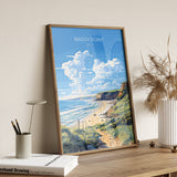 Baggy Point Travel Print Wall Art, Travel Poster of Baggy Point,England, Devon Art Lovers Gift, Travel Art Gift NQ Media Designs
