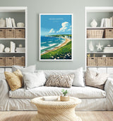 Seven Sisters Travel Print Wall Art, Seven Sisters Travel Poster, East Sussex, English Coastal Art, Seven Sisters Gift, Art Lovers Gift NQ Media Designs