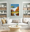 Alice Springs Poster, Travel Print of Alice Springs, Northern Territory, Alice Springs Art Lovers Gift, Australia Wall Art Gift