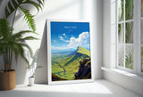 Pen Y Fan Travel Print Wall Art, Pen Y Fan Travel Poster, Wales, Brecon Beacons Welsh Art Gift, Wall Art Print NQ Media Designs
