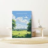 Greenwich Park Travel Poster, Travel Print of GreenwichPark, London Poster, Greenwich Park Art Gift, London Art Lovers UK Travel Gift NQ Media Designs