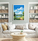 Wimbledon Common Travel Print, Travel Poster of Wimbledon Common, London Poster, Wimbledon Common Art Gift, London Art Lovers UK Travel Gift NQ Media Designs