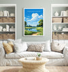 Wimbledon Common Travel Poster, Travel Print of Wimbledon Common, London Poster, Wimbledon Common Art Gift, London Art Lovers UK Travel Gift