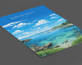 Isles of Scilly Travel Print, Travel Poster of Isles of Scilly, England, Cornwall Art, Isles of Scilly Art Lovers Gift, Wall Art Print NQ Media Designs