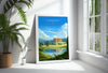Chatsworth Travel Print Wall Art, Travel Poster of Chatsworth, England, Peak District Art Lovers Gift, Chatsworth Gift, English Countryside