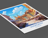 Warsaw Travel Print, Travel Poster of Warsaw, Poland Poster, Warsaw Art Gift, Poland Art Lovers Travel Gift NQ Media Designs