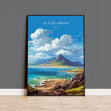 Isle of Arran Poster, Travel Print of Isle of Arran, Scotland Art Lovers Gift, UK Travel Gift NQ Media Designs
