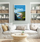 Cape Tribulation Travel Poster, Travel Print of Cape Tribulation, Queensland Art, Australia Art Lovers Gift, Cape Tribulation Wall Art NQ Media Designs