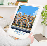 Earlsfield Travel Poster, Travel Print of Earlsfield, London Poster, Earlsfield Art Gift, London Art Lovers UK Travel Gift NQ Media Designs