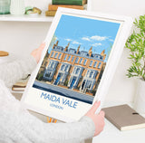 Maida Vale Travel Poster, Travel Print of Maida Vale, London Poster, Maida Vale Art Gift, London Art Lovers UK Travel Gift NQ Media Designs