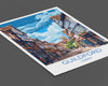 Guildford Travel Poster, Travel Print of Guildford, Surrey Poster, Guildford Art Gift, London Art Lovers UK Travel Gift