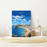 Torquay Poster Wall Art, Travel Print of Torquay, England, Devon Art Gift, Torquay Art Lovers Gift, England Wall Art Print NQ Media Designs
