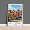 Bethnal Green Travel Print, Travel Poster of Bethnal Green, London Poster, Bethnal Green Art Gift, London Art Lovers UK Travel Gift NQ Media Designs