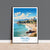 Malibu Travel Print, Travel Poster of Malibu, California, Malibu Art Lovers Gift, USA Gift, Wall Art Print