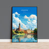 Krakow Travel Poster, Travel Print of Krakow, Poland Poster, Krakow Art Gift, Poland Art Lovers Travel Gift NQ Media Designs