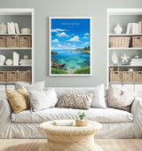 Isles of Scilly Travel Print, Travel Poster of Isles of Scilly, England, Cornwall Art, Isles of Scilly Art Lovers Gift, Wall Art Print NQ Media Designs