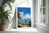Sydney Travel Print Wall Art, Travel Poster of Sydney, New South Wales Art, Australia Art Lovers Gift, Sydney Travel Art Gift NQ Media Designs