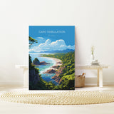 Cape Tribulation Travel Poster, Travel Print of Cape Tribulation, Queensland Art, Australia Art Lovers Gift, Cape Tribulation Wall Art NQ Media Designs