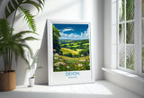 Devon Print Wall Art, Travel Poster of Devon, England, Devon Art Gift, Devon Countryside Art, England Wall Art Print NQ Media Designs