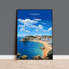 Torquay Poster Wall Art, Travel Print of Torquay, England, Devon Art Gift, Torquay Art Lovers Gift, England Wall Art Print NQ Media Designs