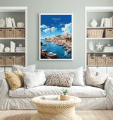 Torquay Poster Wall Art, Travel Print of Torquay, England, Devon Art Gift, Torquay Art Lovers Gift, England Wall Art Print NQ Media Designs